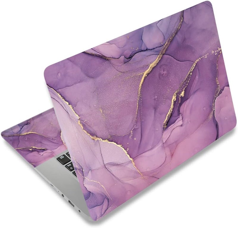 Laptop Skin Sticker Decal,12" 13" 13.3" 14" 15" 15.4" 15.6 inch Laptop Skin Sticker Cover Art Decal Protector Notebook PC (Purple Marble 1)